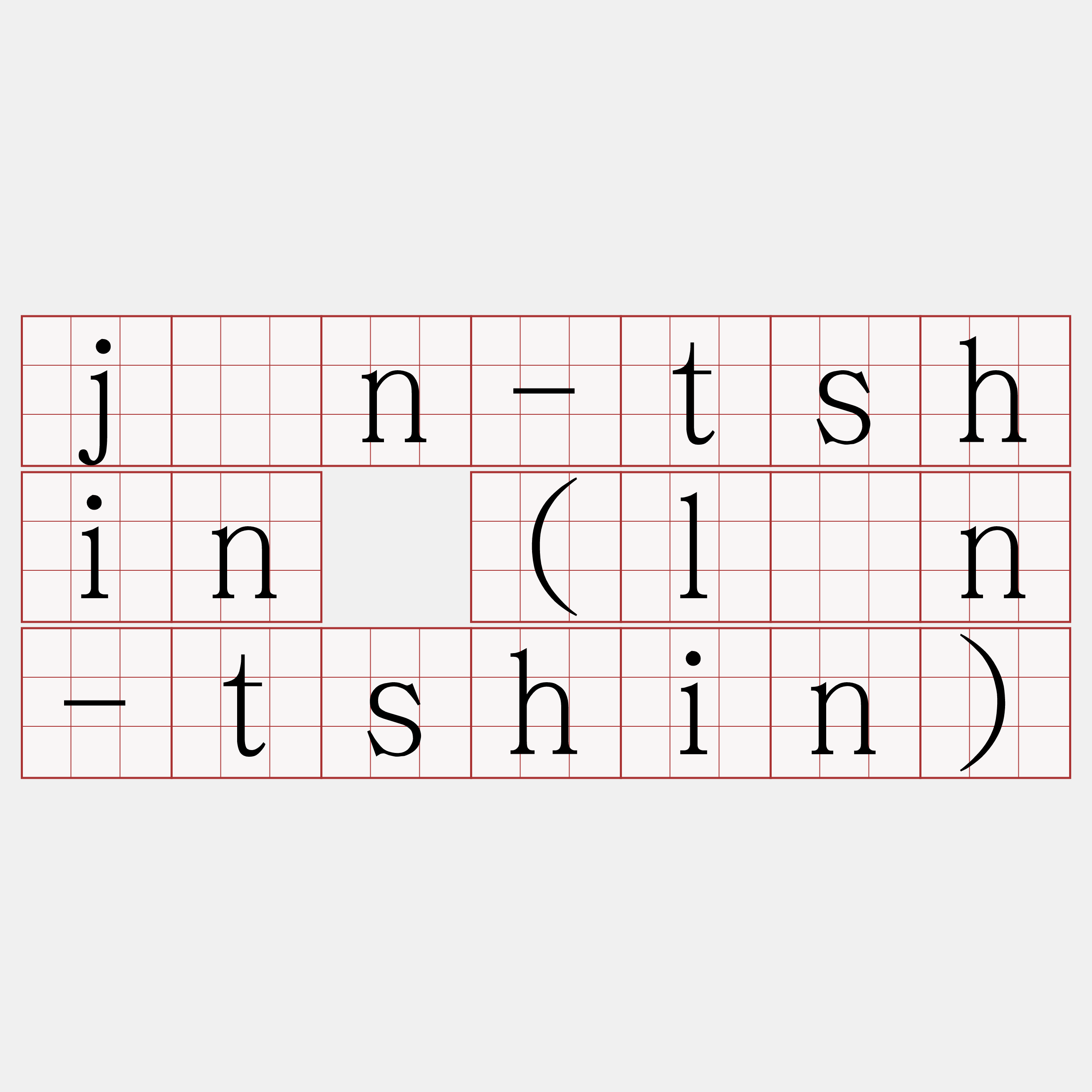 jīn-tshin (līn-tshin)